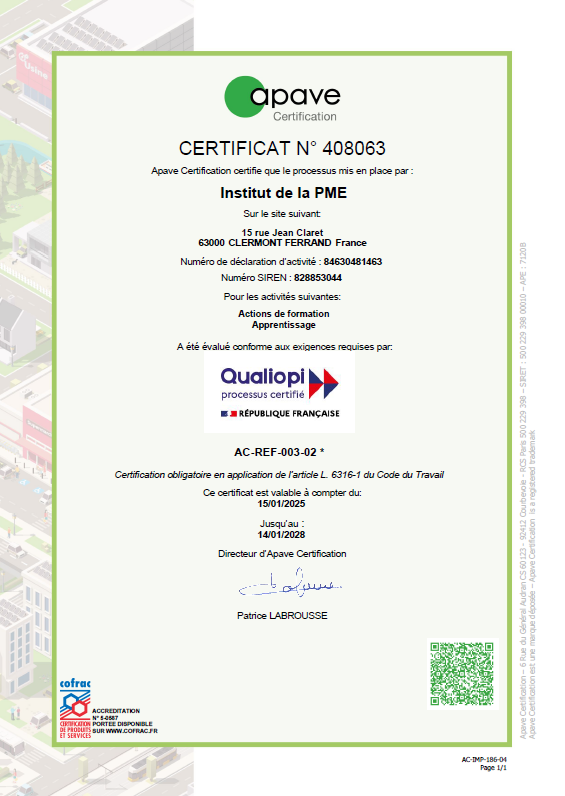 certificat qualiopi